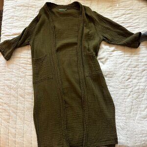 Honest Cotton Jordan Gauze Green Jacket- S/M